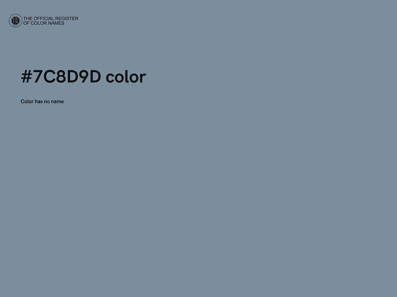 #7C8D9D color image