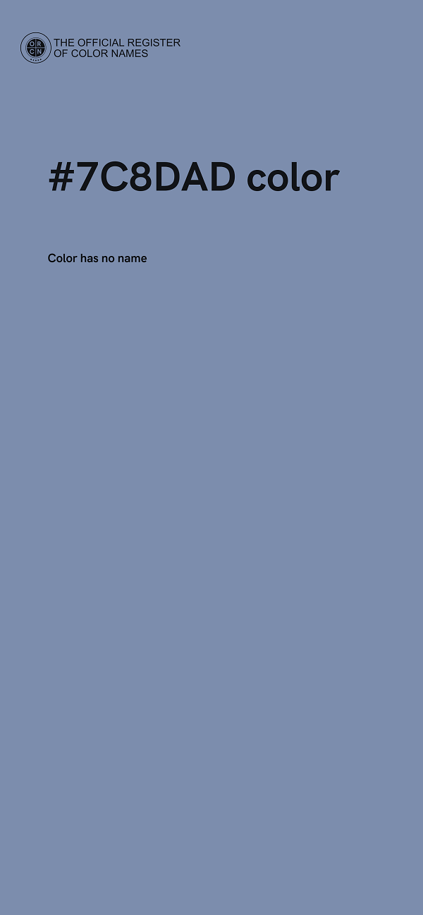 #7C8DAD color image