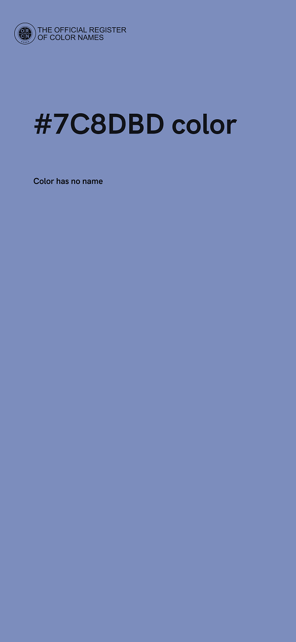#7C8DBD color image