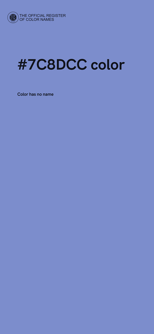 #7C8DCC color image