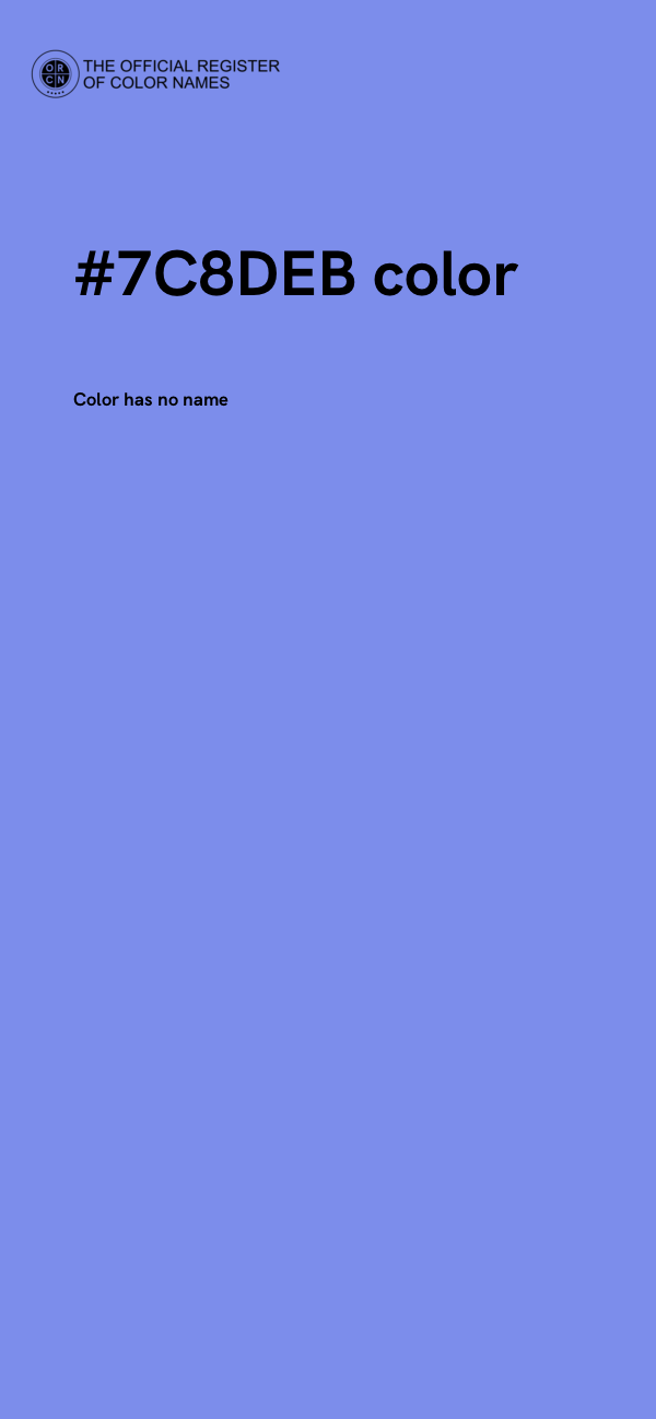 #7C8DEB color image