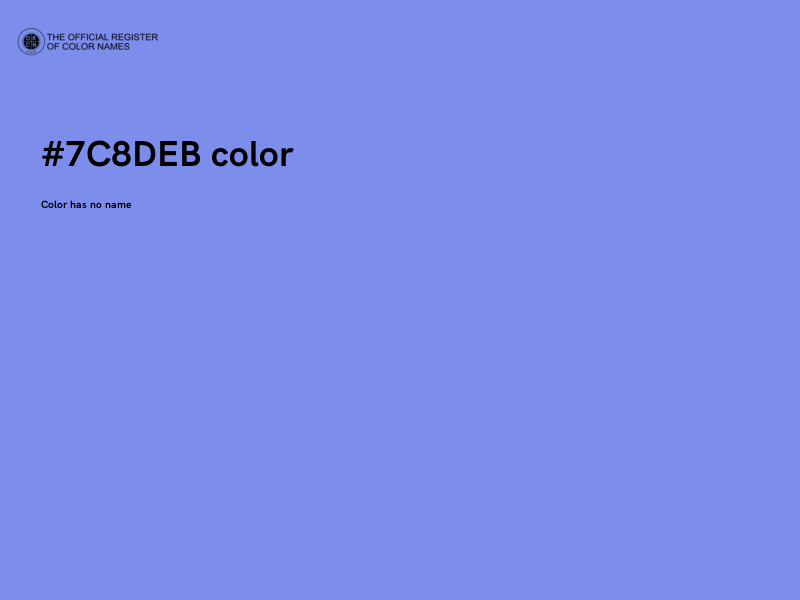 #7C8DEB color image