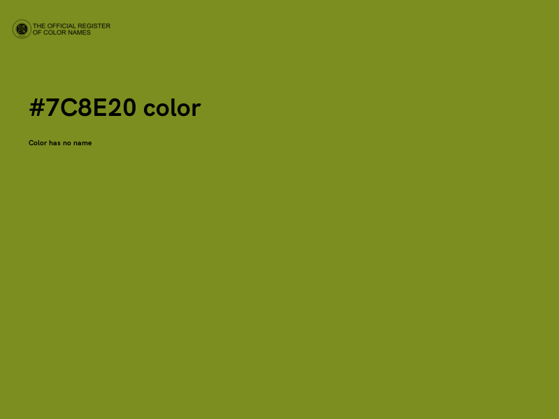 #7C8E20 color image