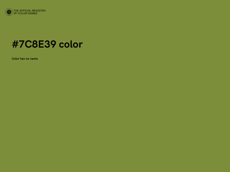 #7C8E39 color image