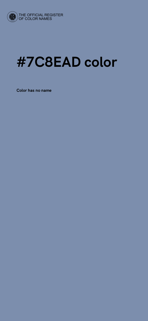 #7C8EAD color image