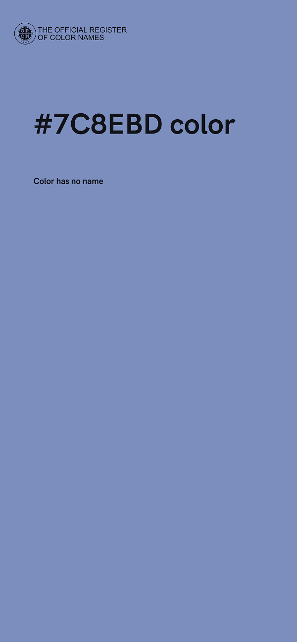 #7C8EBD color image
