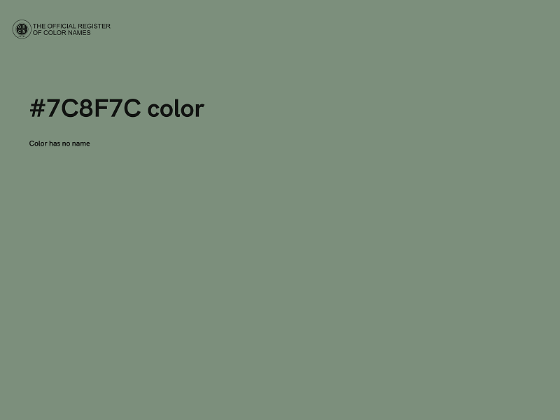 #7C8F7C color image