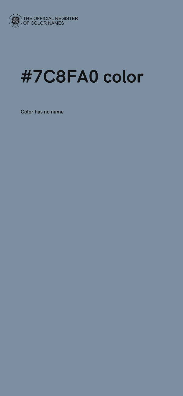 #7C8FA0 color image