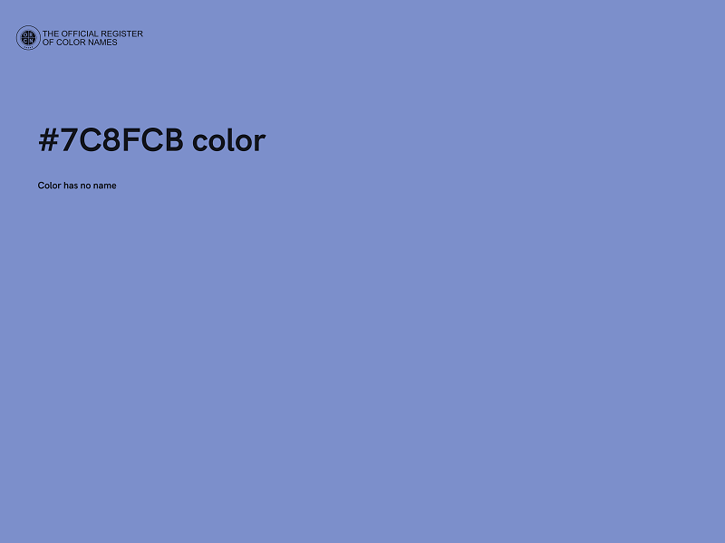 #7C8FCB color image