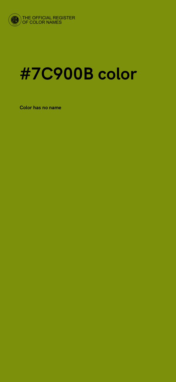 #7C900B color image