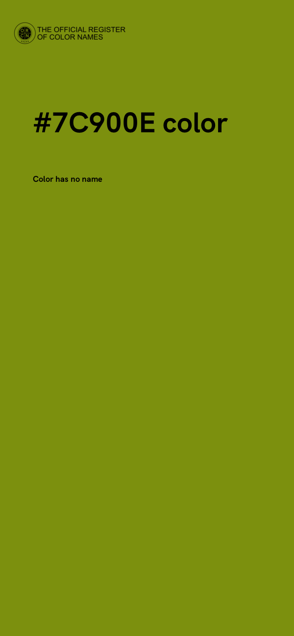 #7C900E color image