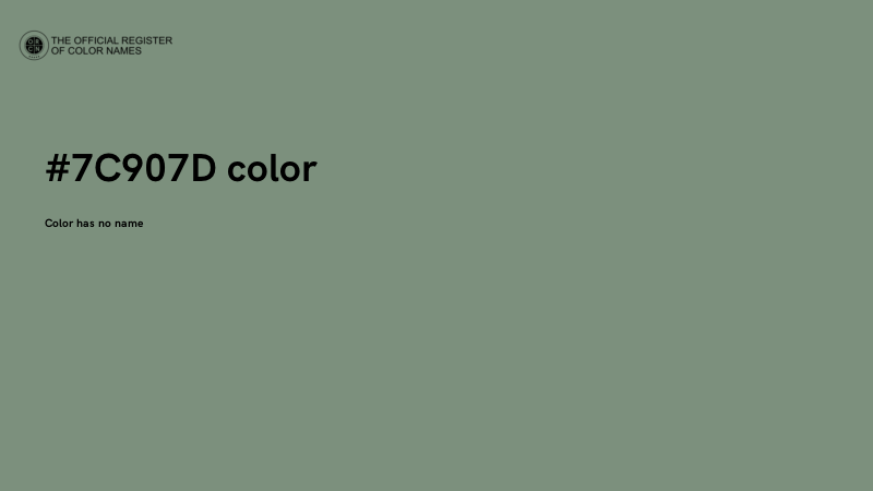#7C907D color image