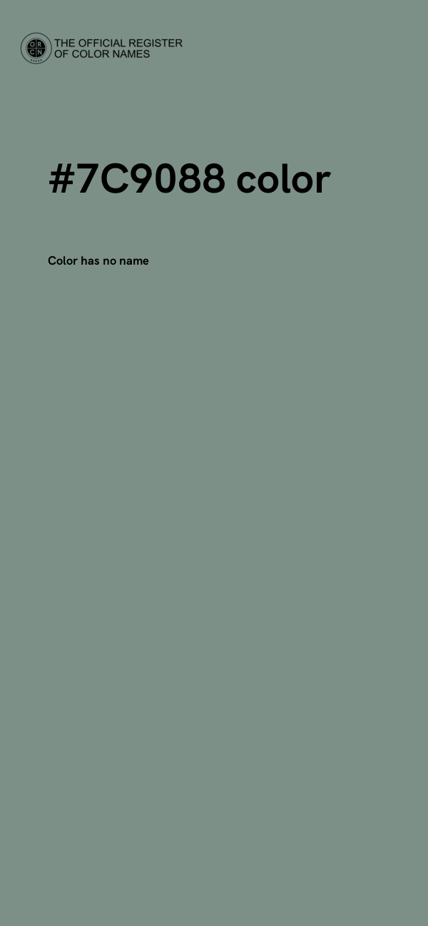 #7C9088 color image