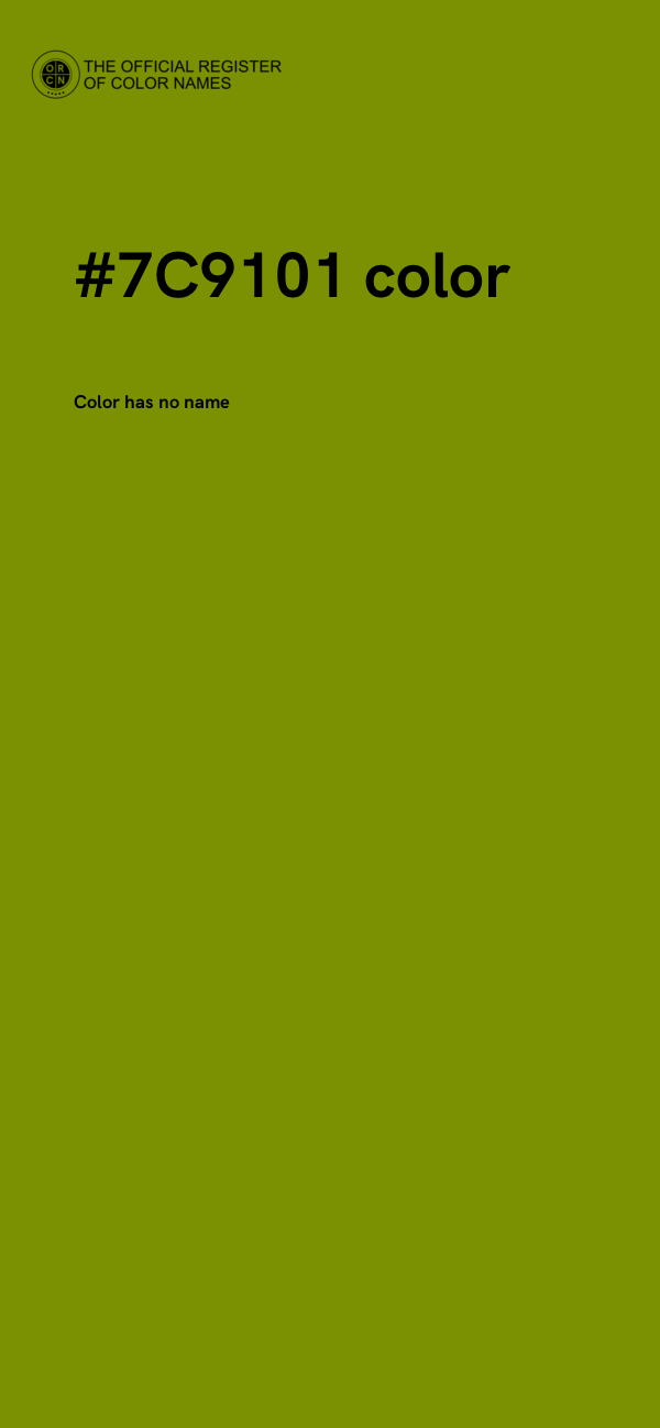 #7C9101 color image
