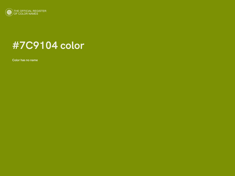 #7C9104 color image