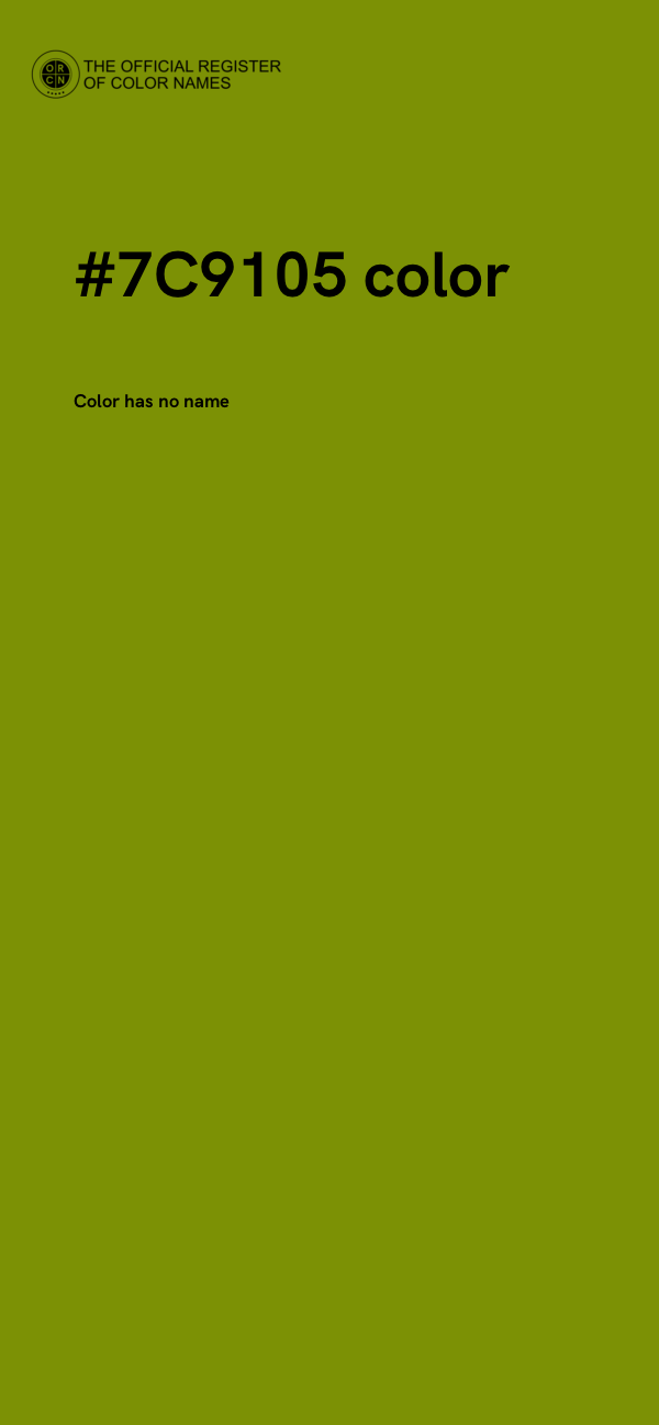 #7C9105 color image