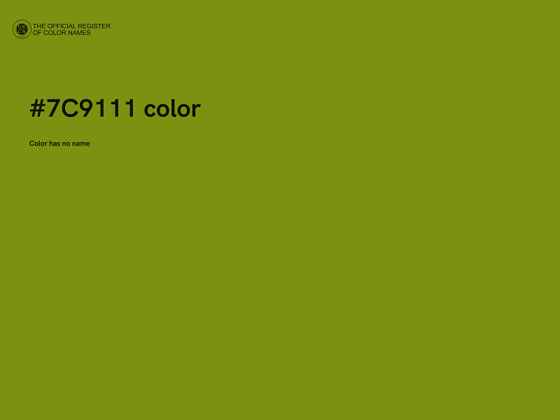 #7C9111 color image