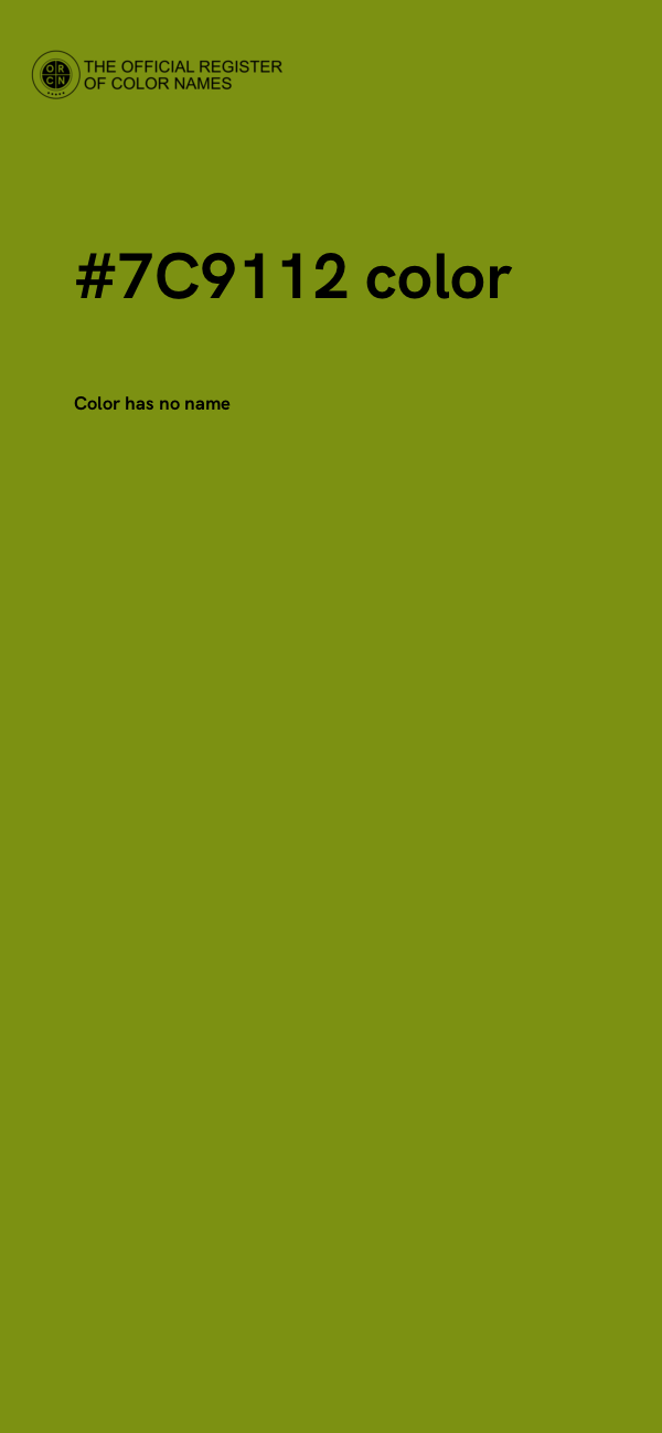 #7C9112 color image