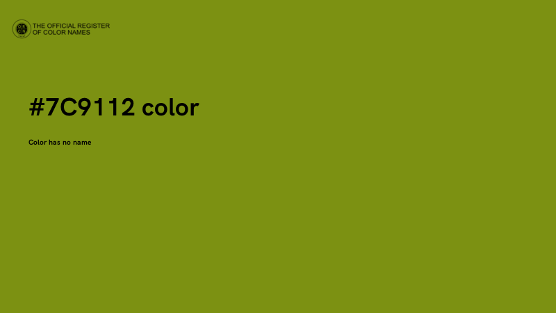 #7C9112 color image
