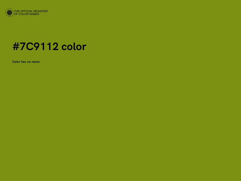 #7C9112 color image