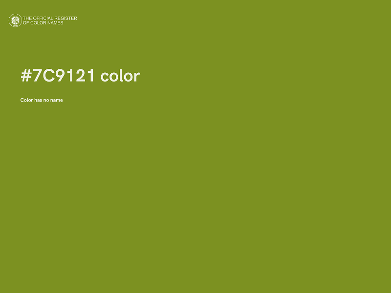 #7C9121 color image