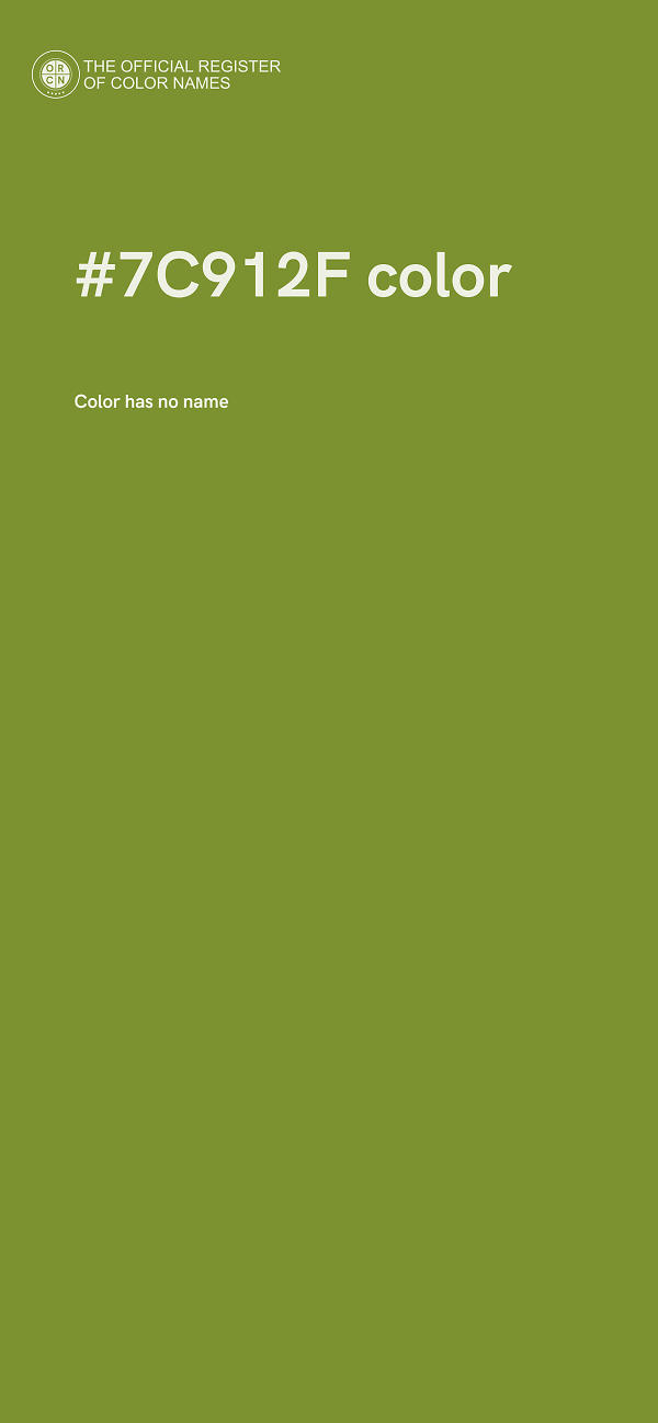 #7C912F color image
