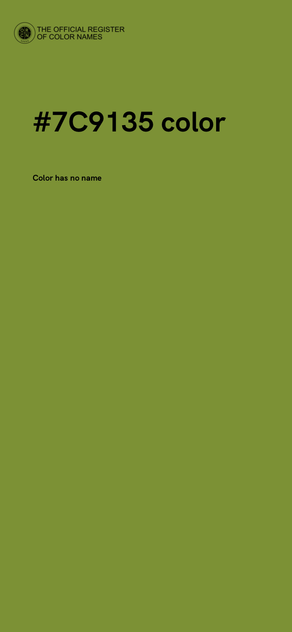 #7C9135 color image