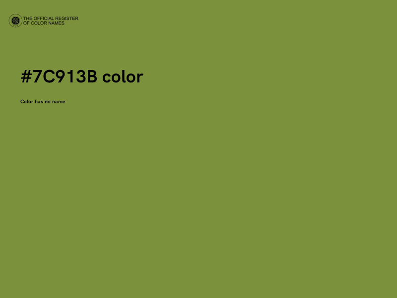 #7C913B color image