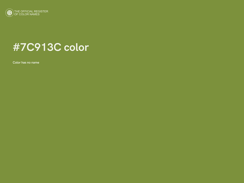 #7C913C color image