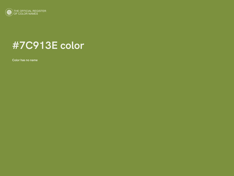 #7C913E color image