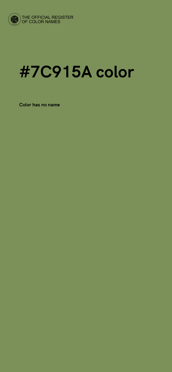 #7C915A color image