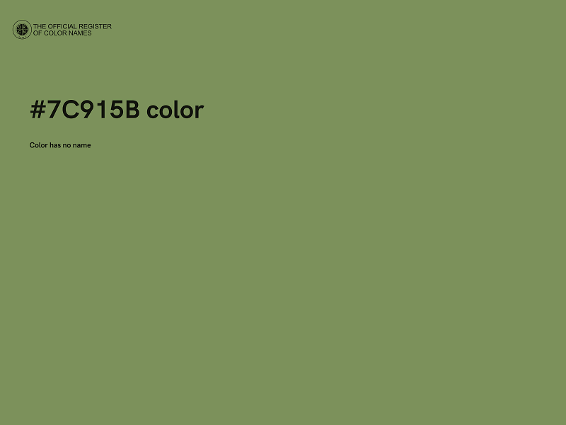 #7C915B color image