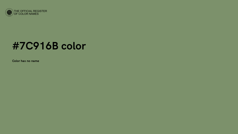 #7C916B color image