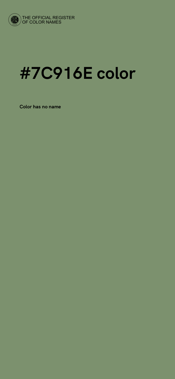 #7C916E color image