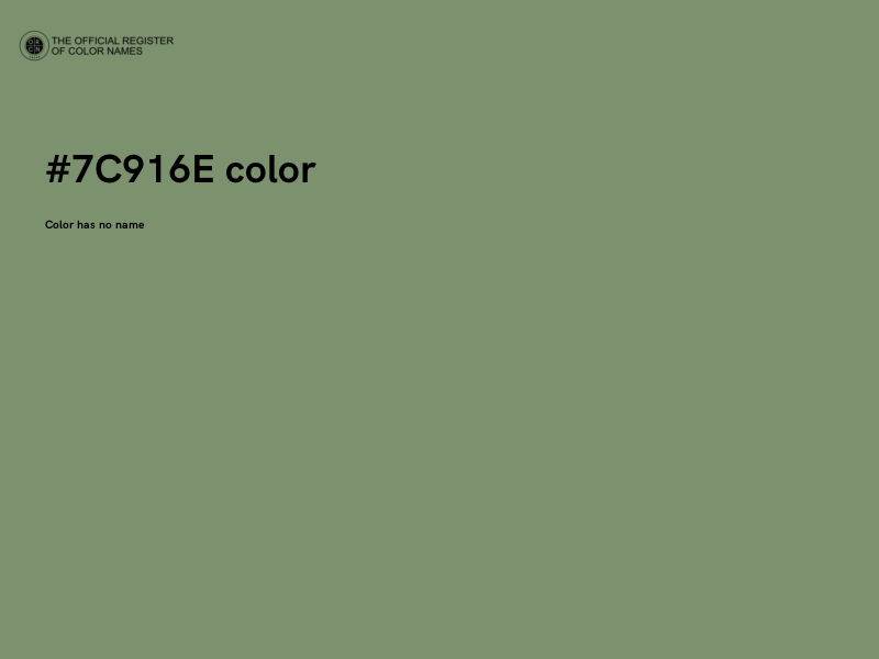 #7C916E color image
