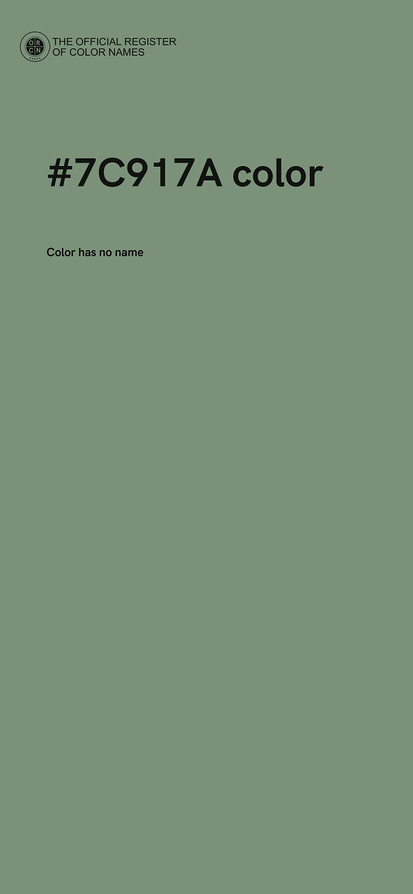 #7C917A color image
