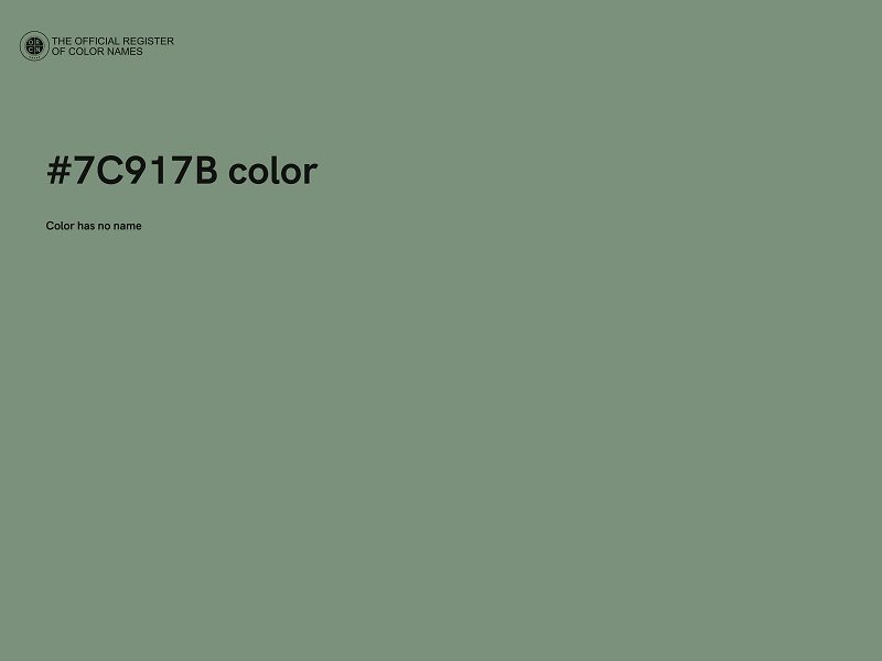 #7C917B color image