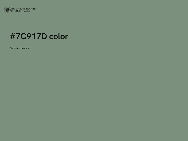 #7C917D color image