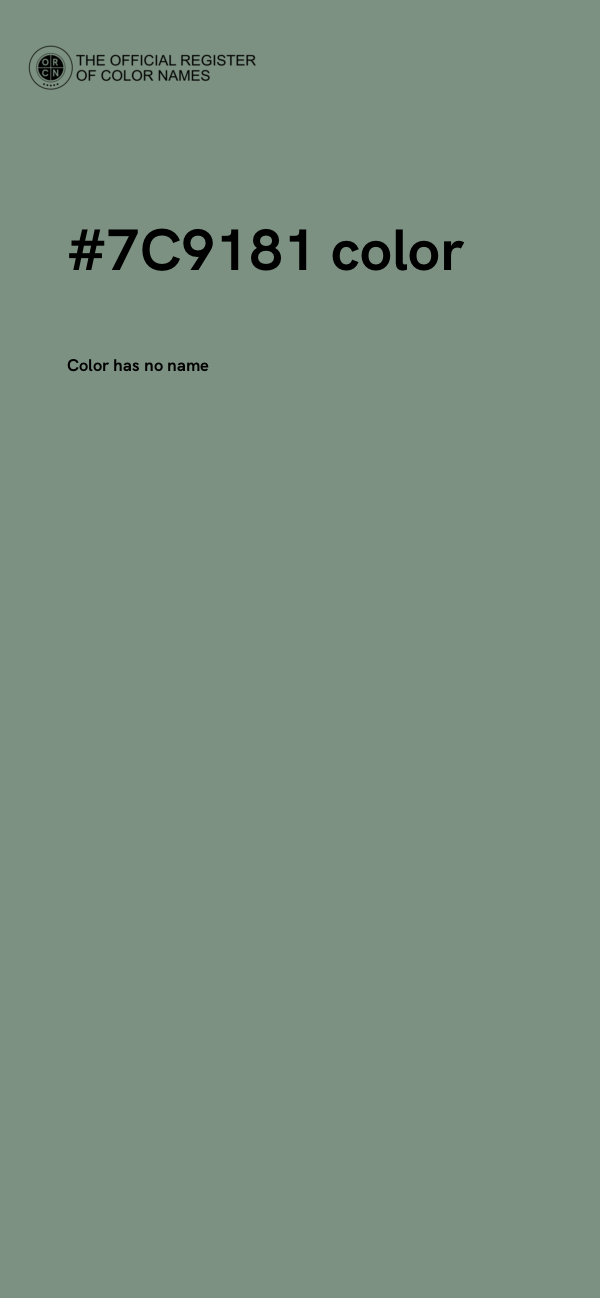 #7C9181 color image