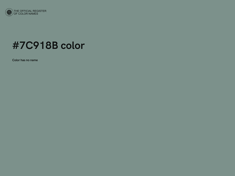 #7C918B color image