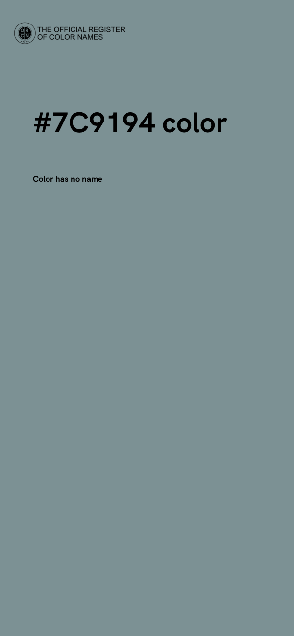 #7C9194 color image