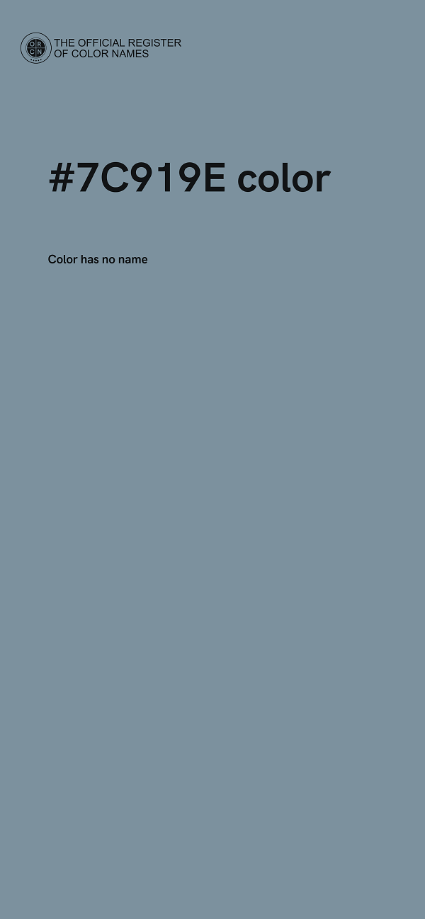 #7C919E color image