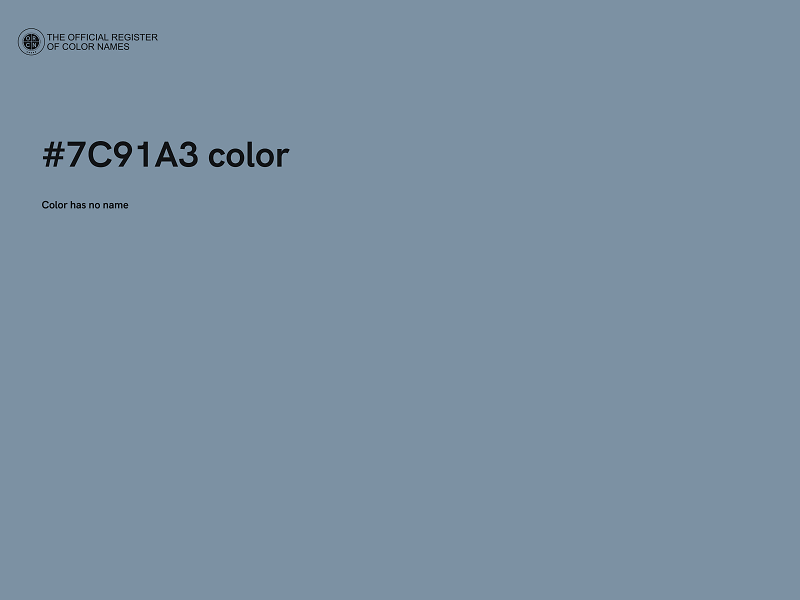 #7C91A3 color image