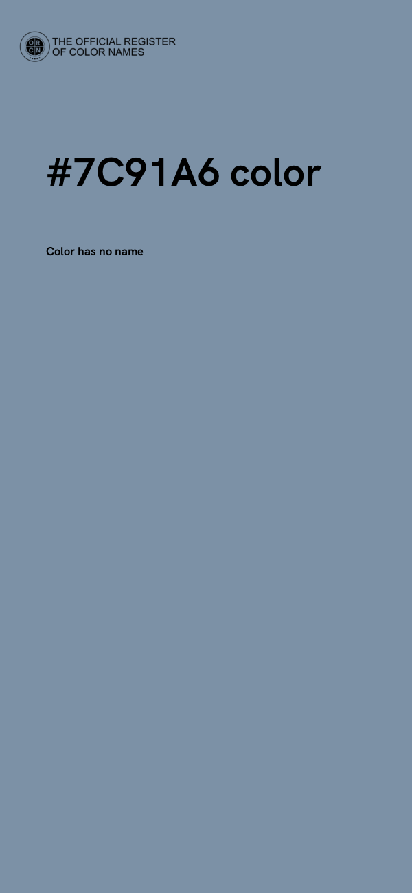 #7C91A6 color image