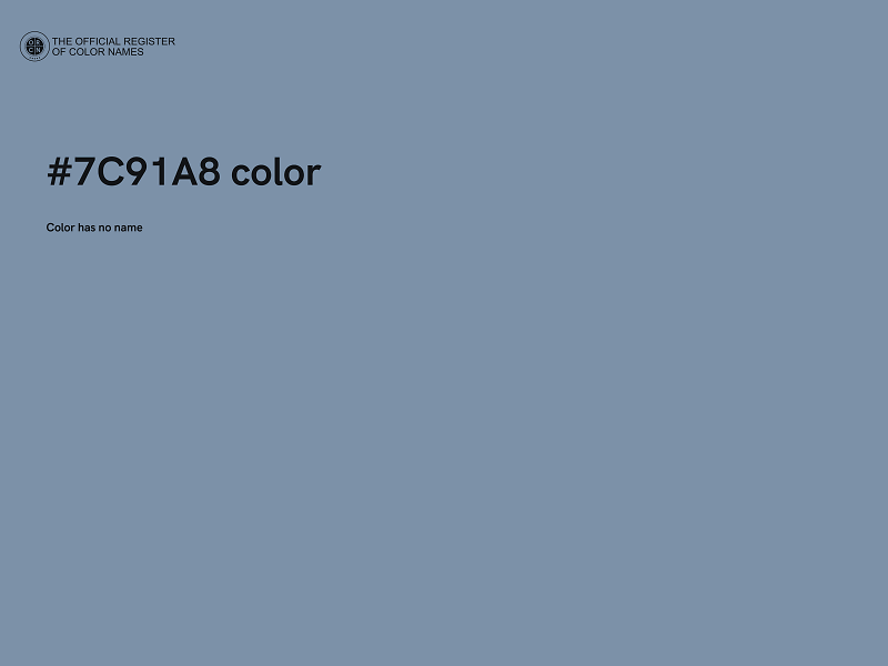 #7C91A8 color image