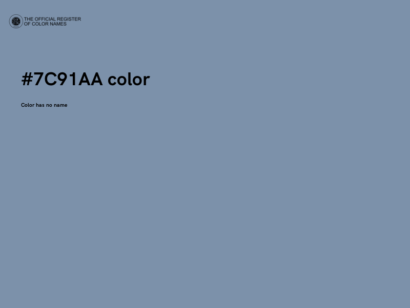 #7C91AA color image