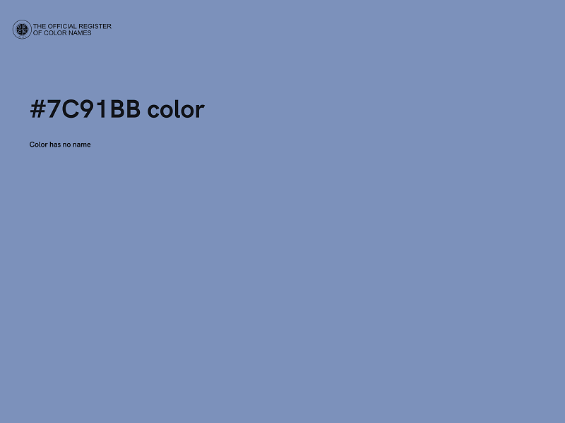 #7C91BB color image