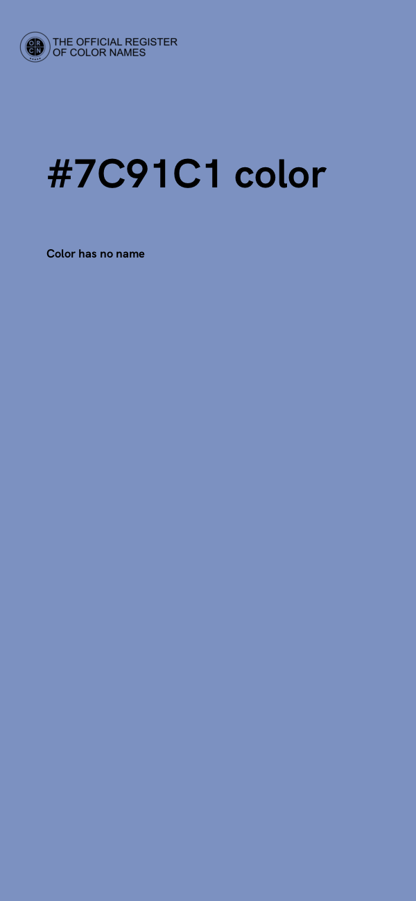 #7C91C1 color image