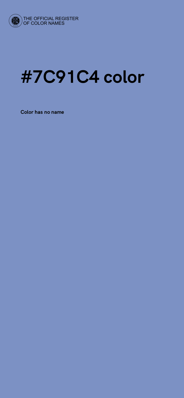 #7C91C4 color image