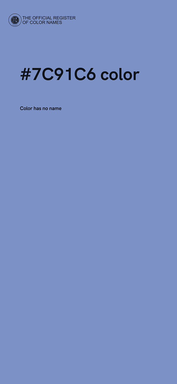 #7C91C6 color image
